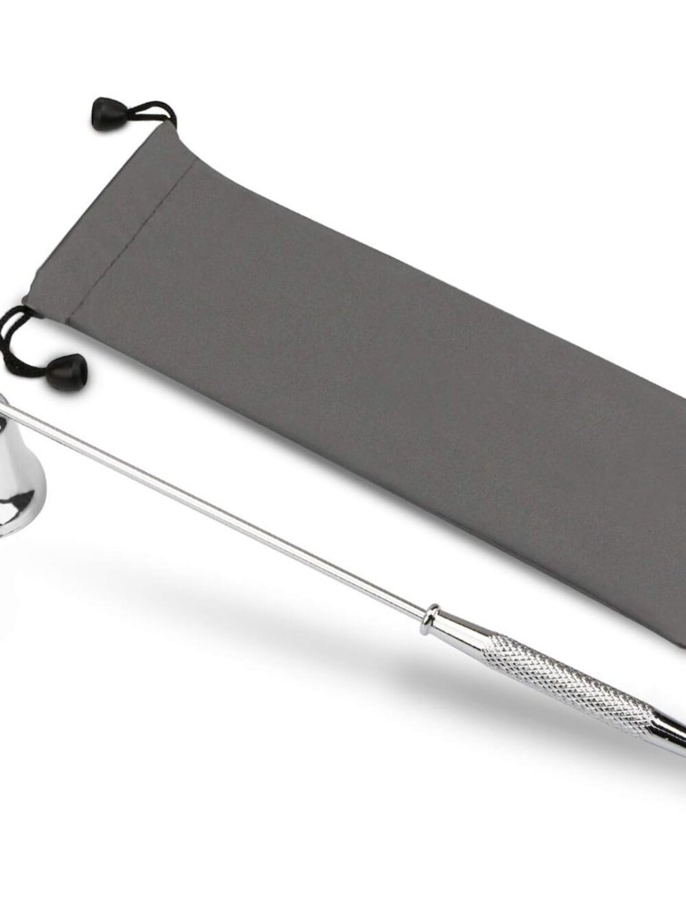 Candle Snuffer Silver, Long Handle Wick Extinguisher, Candle Flame Stopper